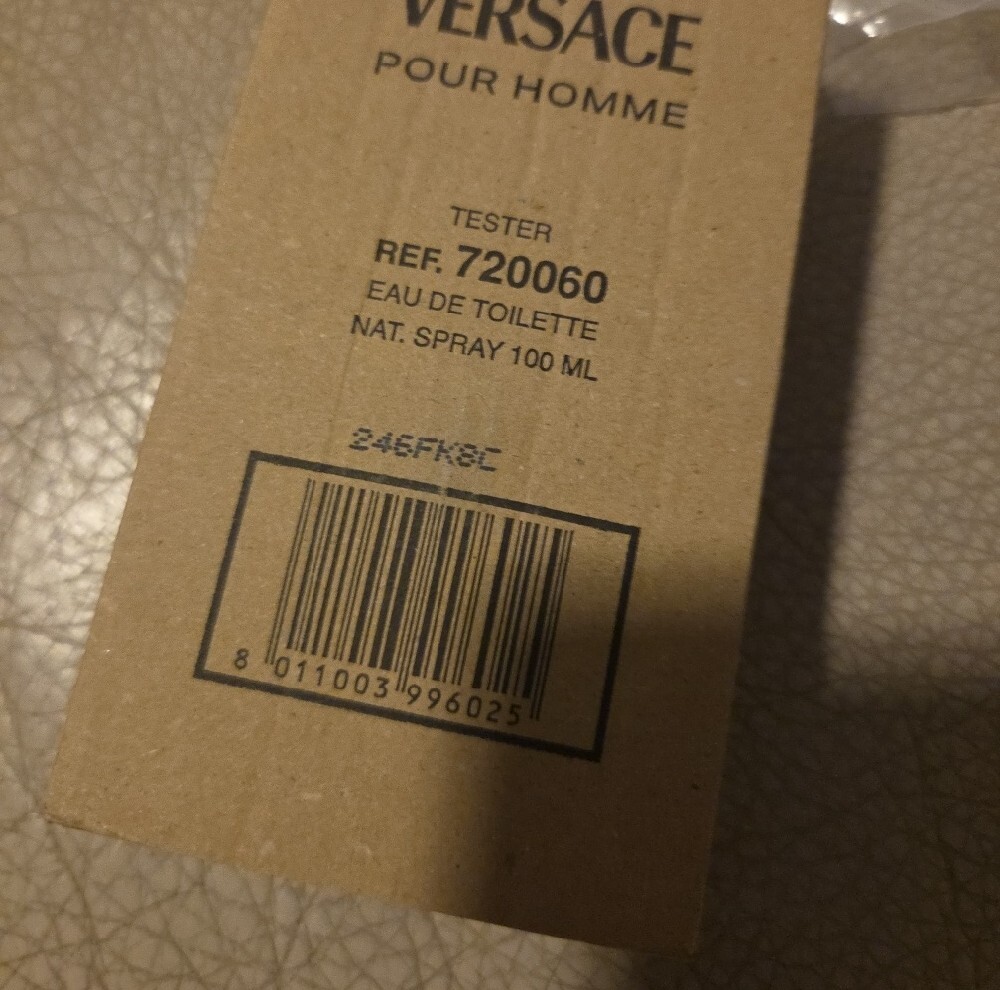 Versace Blue Pour Homme Spray Bottle Edt No Lid NIB 100 ML - Picture 2 of 2